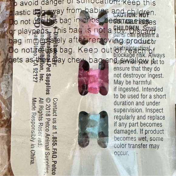 ๐ 6/$60 NEW Bond & Co Dog Bows Extra Small Alligator Clip Rhinestones Pink Blue - Picture 3 of 3